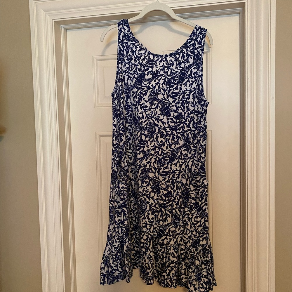 Lily Pulitzer blue & white size large dress